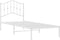 vidaXL - Bedframe - met - hoofdbord - metaal - wit - 80x200 - cm