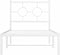 vidaXL - Bedframe - met - hoofdbord - metaal - wit - 80x200 - cm