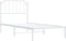 vidaXL - Bedframe - met - hoofdbord - metaal - wit - 90x190 - cm