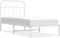 vidaXL - Bedframe - met - hoofdbord - metaal - wit - 90x190 - cm