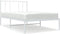 vidaXL - Bedframe - met - hoofdbord - metaal - wit - 90x190 - cm