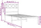 vidaXL - Bedframe - met - hoofdbord - metaal - wit - 90x190 - cm