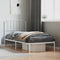 vidaXL - Bedframe - met - hoofdbord - metaal - wit - 90x190 - cm