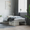 vidaXL - Bedframe - met - hoofdbord - metaal - wit - 90x190 - cm