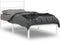 vidaXL - Bedframe - met - hoofdbord - metaal - wit - 90x190 - cm