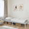 vidaXL - Bedframe - met - hoofdbord - metaal - wit - 90x190 - cm