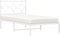 vidaXL - Bedframe - met - hoofdbord - metaal - wit - 90x190 - cm
