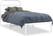 vidaXL - Bedframe - met - hoofdbord - metaal - wit - 90x190 - cm