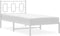 vidaXL - Bedframe - met - hoofdbord - metaal - wit - 90x190 - cm