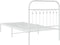 vidaXL - Bedframe - met - hoofdbord - metaal - wit - 90x190 - cm