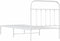 vidaXL - Bedframe - met - hoofdbord - metaal - wit - 90x190 - cm
