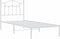 vidaXL - Bedframe - met - hoofdbord - metaal - wit - 90x190 - cm