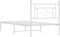 vidaXL - Bedframe - met - hoofdbord - metaal - wit - 90x190 - cm