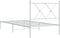 vidaXL - Bedframe - met - hoofdbord - metaal - wit - 90x190 - cm
