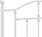 vidaXL - Bedframe - met - hoofdbord - metaal - wit - 90x190 - cm