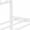 vidaXL - Bedframe - met - hoofdbord - metaal - wit - 90x190 - cm