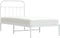 vidaXL - Bedframe - met - hoofdbord - metaal - wit - 90x190 - cm