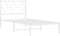 vidaXL - Bedframe - met - hoofdbord - metaal - wit - 90x190 - cm