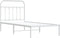 vidaXL - Bedframe - met - hoofdbord - metaal - wit - 90x190 - cm