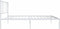 vidaXL - Bedframe - met - hoofdbord - metaal - wit - 90x190 - cm