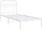 vidaXL - Bedframe - met - hoofdbord - metaal - wit - 90x190 - cm