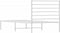 vidaXL - Bedframe - met - hoofdbord - metaal - wit - 90x190 - cm