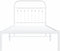 vidaXL - Bedframe - met - hoofdbord - metaal - wit - 90x190 - cm