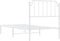 vidaXL - Bedframe - met - hoofdbord - metaal - wit - 90x190 - cm