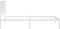 vidaXL - Bedframe - met - hoofdbord - metaal - wit - 90x190 - cm
