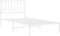 vidaXL - Bedframe - met - hoofdbord - metaal - wit - 90x190 - cm