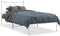 vidaXL - Bedframe - met - hoofdbord - metaal - wit - 90x200 - cm
