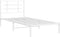 vidaXL - Bedframe - met - hoofdbord - metaal - wit - 90x200 - cm