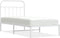 vidaXL - Bedframe - met - hoofdbord - metaal - wit - 90x200 - cm