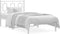 vidaXL - Bedframe - met - hoofdbord - metaal - wit - 90x200 - cm