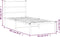 vidaXL - Bedframe - met - hoofdbord - metaal - wit - 90x200 - cm