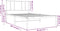 vidaXL - Bedframe - met - hoofdbord - metaal - wit - 90x200 - cm