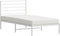 vidaXL - Bedframe - met - hoofdbord - metaal - wit - 90x200 - cm
