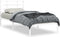 vidaXL - Bedframe - met - hoofdbord - metaal - wit - 90x200 - cm