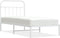 vidaXL - Bedframe - met - hoofdbord - metaal - wit - 90x200 - cm