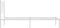 vidaXL - Bedframe - met - hoofdbord - metaal - wit - 90x200 - cm