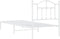 vidaXL - Bedframe - met - hoofdbord - metaal - wit - 90x200 - cm