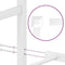 vidaXL - Bedframe - met - hoofdbord - metaal - wit - 90x200 - cm