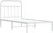 vidaXL - Bedframe - met - hoofdbord - metaal - wit - 90x200 - cm
