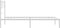 vidaXL - Bedframe - met - hoofdbord - metaal - wit - 90x200 - cm