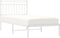 vidaXL - Bedframe - met - hoofdbord - metaal - wit - 90x200 - cm