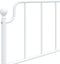 vidaXL - Bedframe - met - hoofdbord - metaal - wit - 90x200 - cm