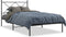 vidaXL - Bedframe - met - hoofdbord - metaal - zwart - 100x190 - cm