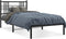vidaXL - Bedframe - met - hoofdbord - metaal - zwart - 100x190 - cm