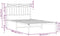 vidaXL - Bedframe - met - hoofdbord - metaal - zwart - 100x190 - cm