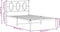 vidaXL - Bedframe - met - hoofdbord - metaal - zwart - 100x190 - cm